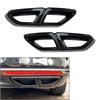 2x Rear Exhaust Muffler Tail Pipe Cover Trim ABS Decorative For VW Passat B8 2016 2017 2018  Car Exterior Accessory