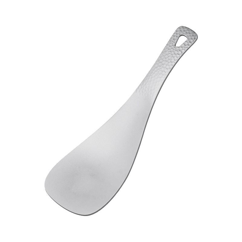 Titanium Rice Spoon Soup Set Home Camping Lightweight Portable Utensil 2-Piece Pure Kitchen Tool