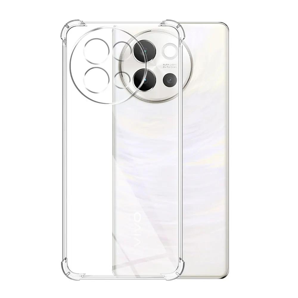 For Vivo V40 Lite Case Clear Silicone Soft Phone Case For Vivo V40 Lite V40Lite Transparent Shockproof Airbag Protect Back Cover