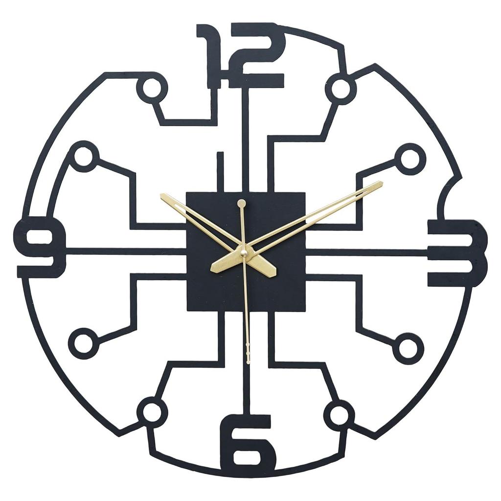 Современные Металлические Аналоговые Настенные Часы для Гостиной Спальни Офиса Кухни Стильные Настенные Часы для Дома и Холла Дизайнерские Большого Размера Современные