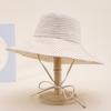 Bucket Hat Women Spring Summer Striped Foldable Printing Wide Brimmed Sun Hat Outdoor Casual Travel Sun Hat Lady