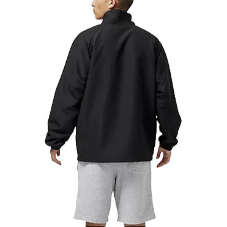 New Balance Спортивная сезонная тканая куртка мужская черная MJ31900BK