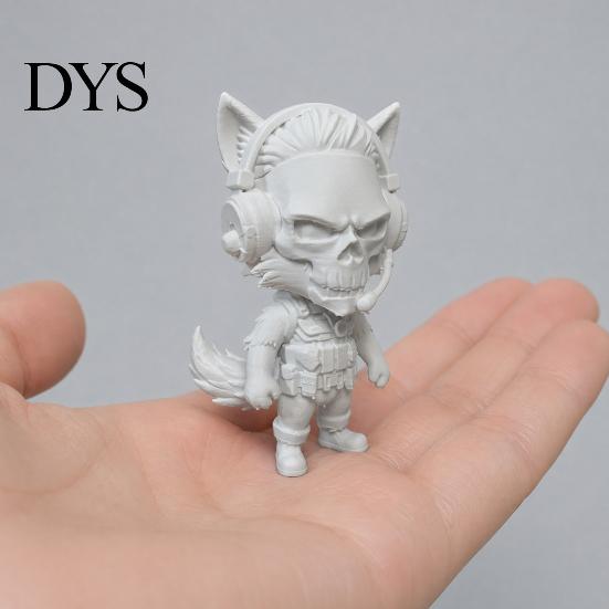 Матовый Игровой Декор Фигурка 3D Печатный Красный Волк Брелок, Сила Фигурка Действия Подвеска, Коллекционный Брелок с Персонажем Животное с Детализированной Лепкой,