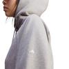 Adidas Укороченная толстовка с капюшоном Stella McCartney с логотипом и принтом для женщин, серая JI5148