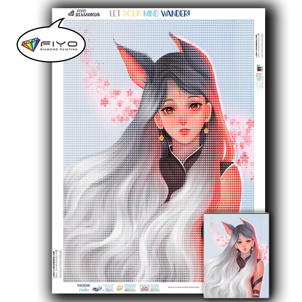 Diamond Painting Full Drill Square Anime Girl Diamond Embroidery Cross Stitch Portrait Mosaic Kitchen Needlework Home Decor