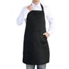 Cozycube Men's H-Shaped Cafe Apron, Simple Design, Available In Both Sizes, Solid Color, 65% Polyester, 35% Cotton, Stylish, Large Capacity Pockets,