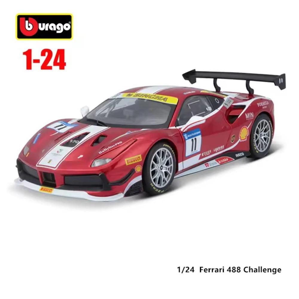 Ббураго 1:24 Ferrari 499P #83#51 330 488 250 FXXK 458 Автомобиль из сплава Модель автомобиля Игрушка Коллекция Подарок Множество стилей на выбор