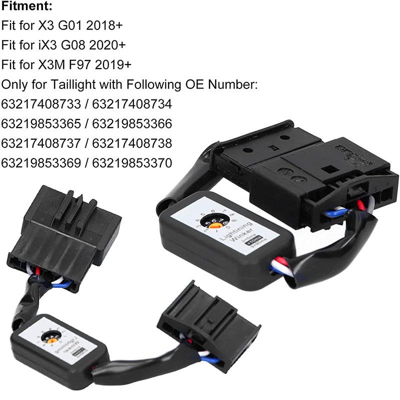 Для BMW X3 G01 G08 X3M 2018 + автомобильный динамический индикатор поворота, светодиодный задний фонарь, дополнительный модуль, жгут проводов, задний фонарь