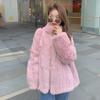 2024 новая мода мягкая зимняя куртка для девочек из искусственного меха кролика Рекс, женская шуба для молодых