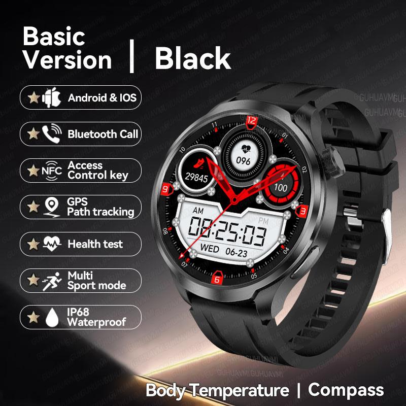 Новый бренд Глобальная версия Умные часы 1,85" AMOLED GPS-трек Bluetooth-звонок Аккумулятор 410 мАч NFC IP68 Водонепроницаемые Умные часы для мужчин