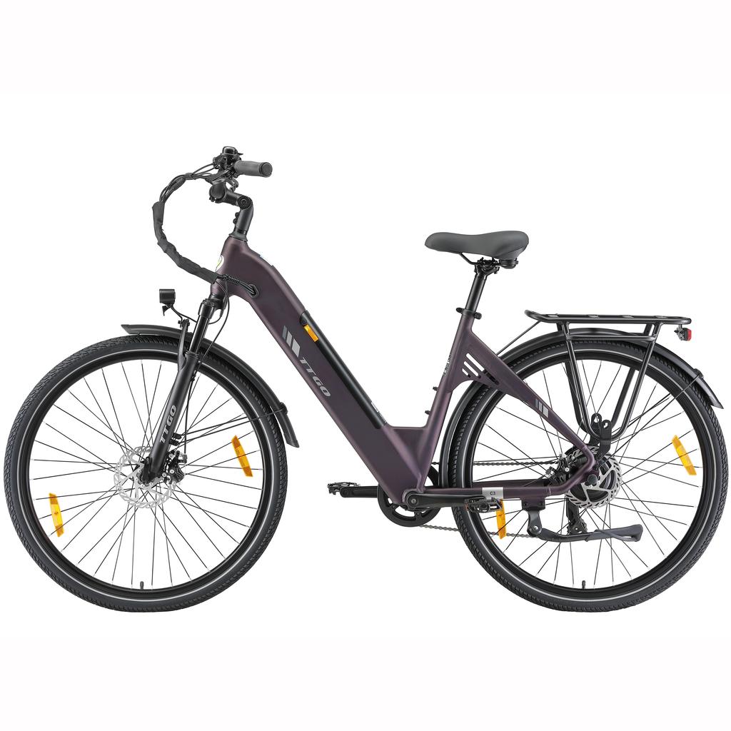 TTGO C3 SE Multi Terrain Electric Bicycle For Adult 28 Inch Tires 250W Motor 36V20Ah Battery City Community E-Bike With All-Terrain Braking