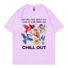Chill Birds Funny Meme Tshirt Unisex Unisex Clothing Fashion Y2k Oversized T Shirts Summer Casual 100cotton Short Sleeve Tshirts