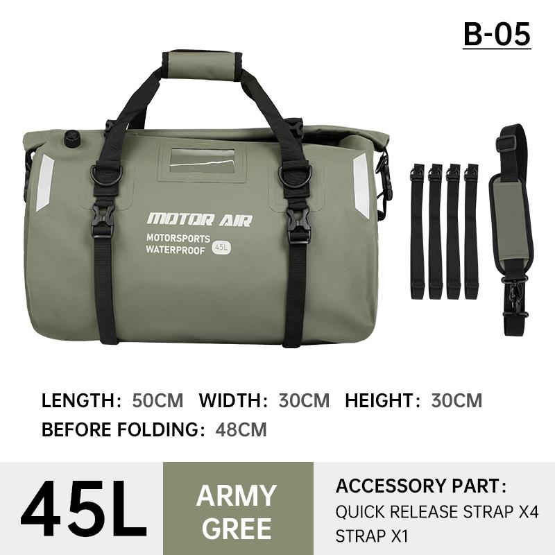 Motor Air 2025  Motorcycle Bag 45l/65l High-capacity Riding Rear Seat Pack Multifunctional Waterproof Outdoor Travel Gears
