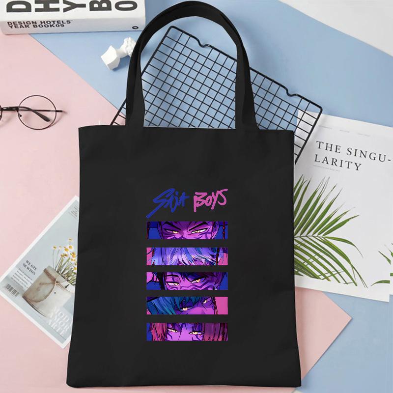 KPOP Demon Hunter Girl Group Saja Boys One-shoulder Canvas Bag Female Student Daily Shopping Handbag