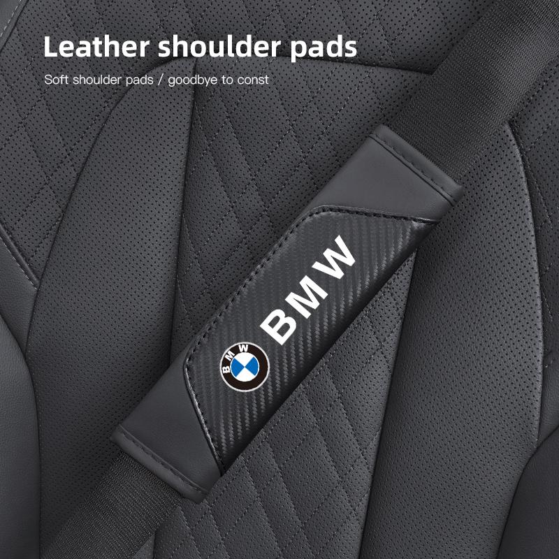 2PCS Car Safety Seat Belt Cover Adjustable Car Shoulder Pad For BMW Performance E46 E60 E90 E39 E87 E36 E92 E70 E91 X3 X5 X1 X2 FY0