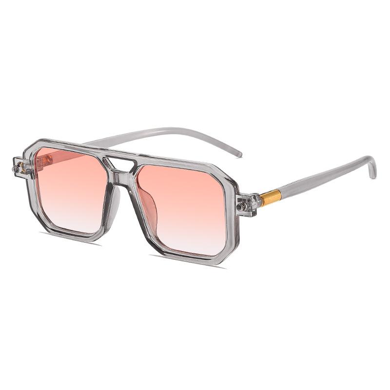 Vintage Square Sunglasses Women Men Rectangle Sun Glasses Female Double Beam Eyewear  for Male Female Eyeglasses