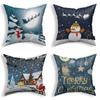 Наволочки с рождественской тематикой Аксессуары для автомобиля Офис Санта-Клаус Гостиная Диван Домашние наволочки