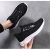 Женские дышащие кроссовки для бега из сетки Flyknit - Низкие, Большого размера, Повседневные кеды для Весны/Лета