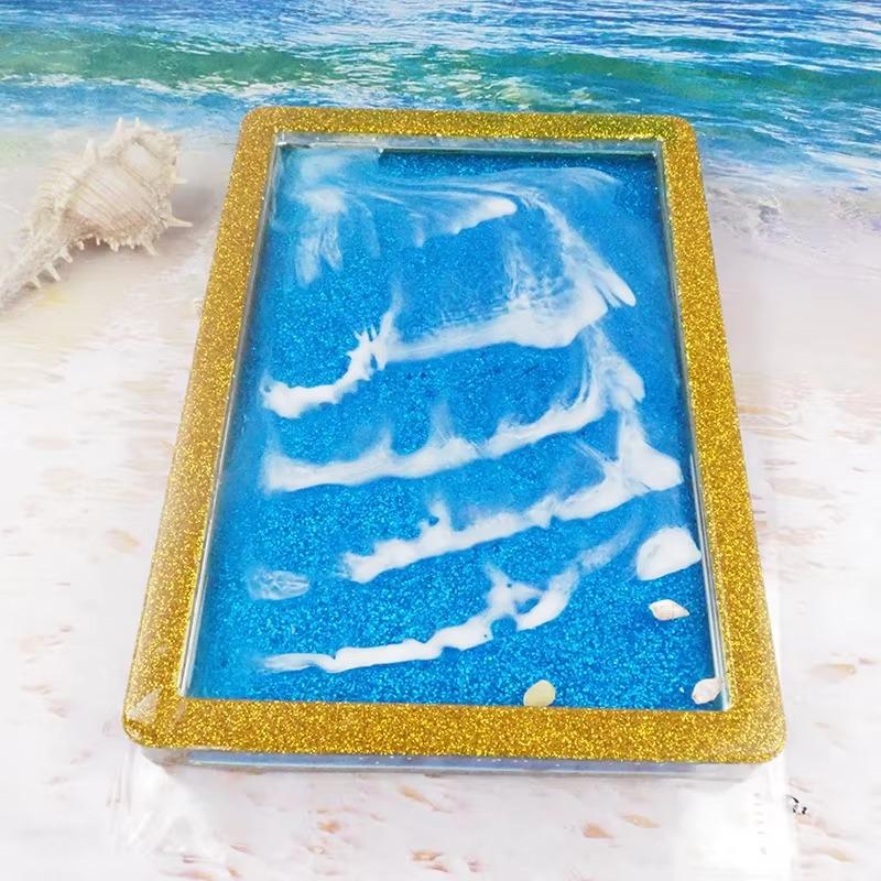 Форма для фруктов из эпоксидной смолы своими руками, набор подносов для фруктов, прямоугольный большой поднос, подставка для хранения, поднос, силиконовая форма из смолы