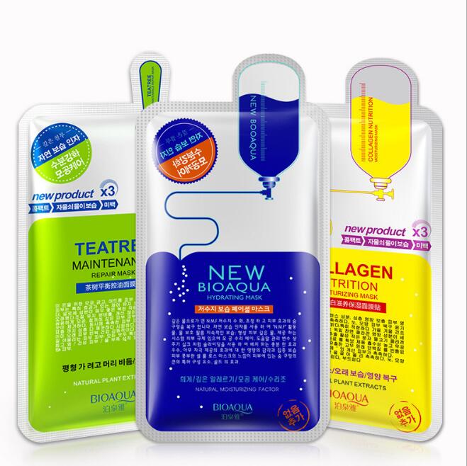 Коллагеновая увлажняющая, подтягивающая и укрепляющая маска для лица против морщин и старения кожи