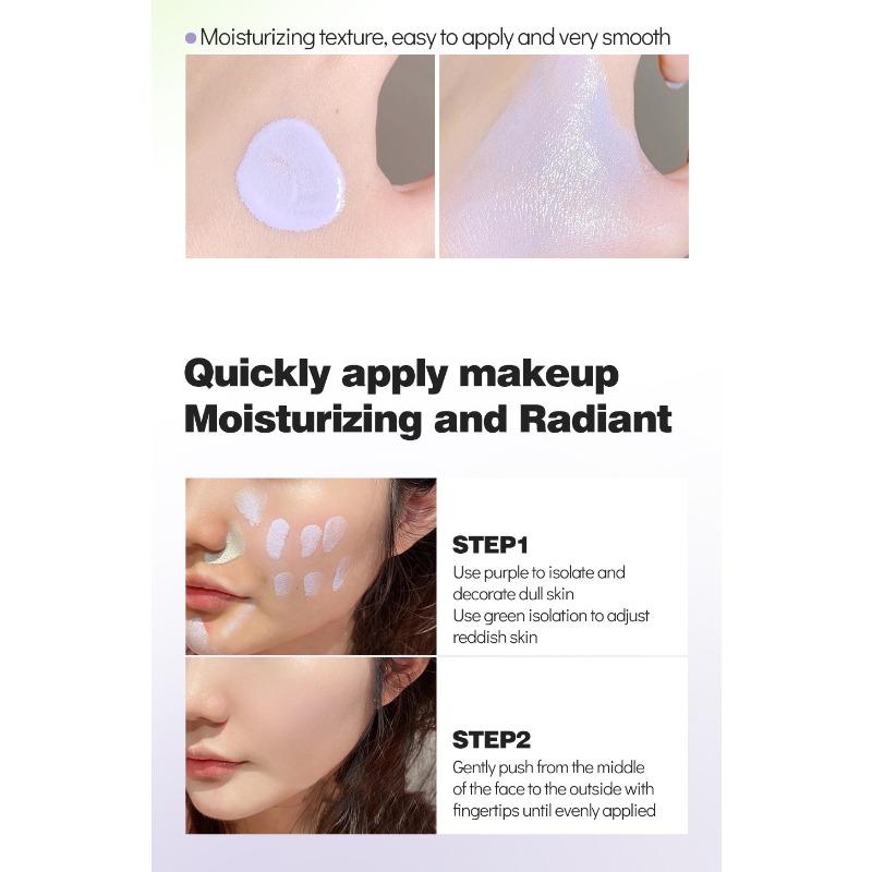 Clear and Isolated Plain Cream Two-in-One Makeup