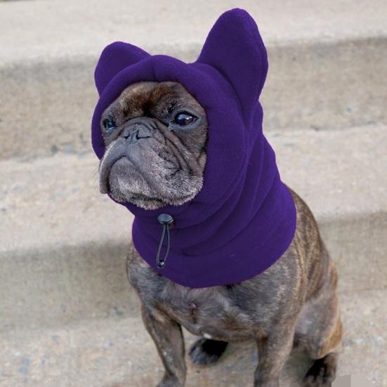 Зимняя шапка для собак из флиса, теплый головной убор для собак, чехол для ушей, регулируемый капюшон для собак