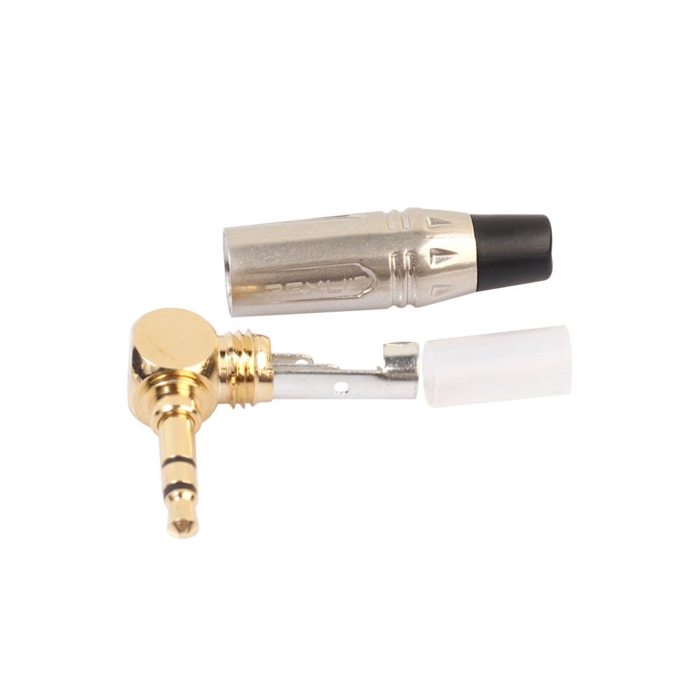 Audio Adapter Headphone Adapter Headphone Soldering Connector Right Angle Stereo Audio Converter