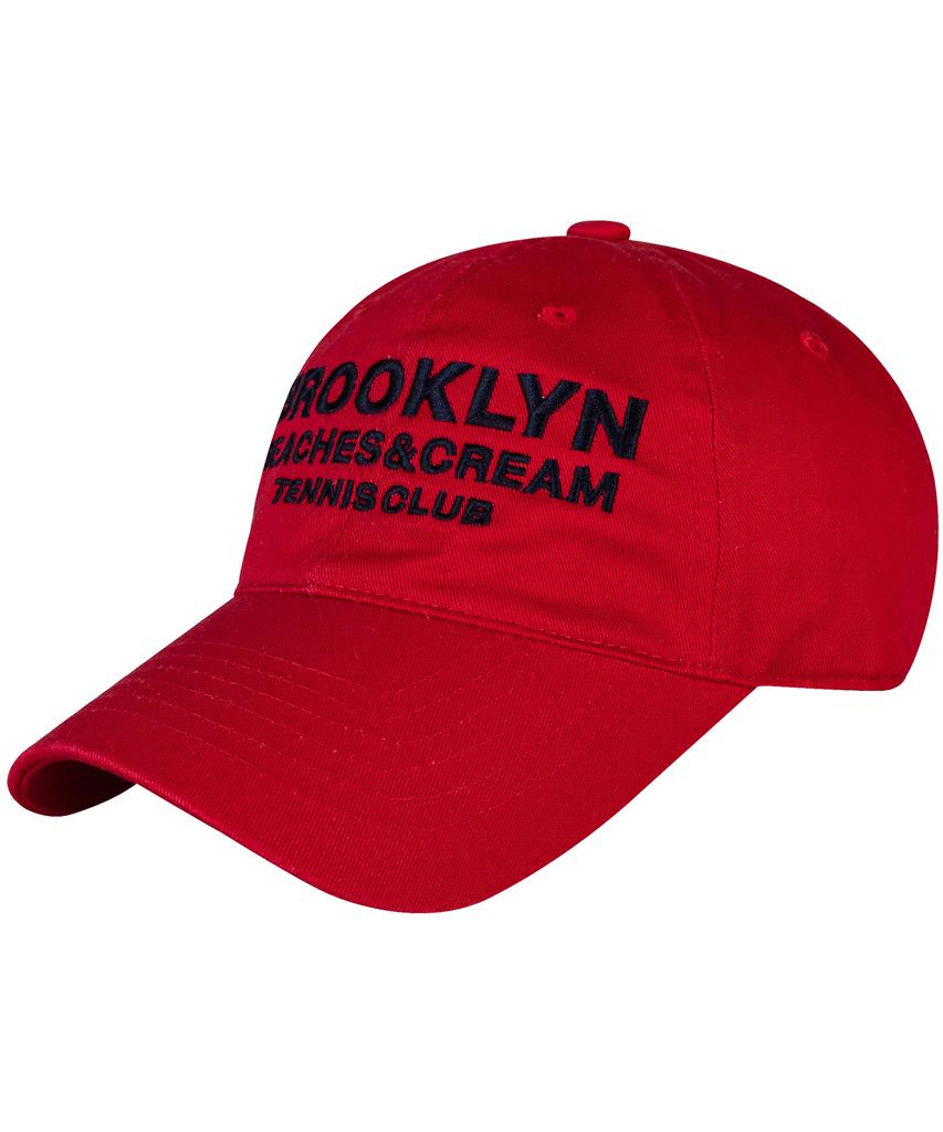 Кепка-бейсболка Bichiseuaenkeulim Brooklyn Tennis Club-Красная