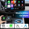 Новое обновление 2 в 1 AI Box Мини-адаптер Проводной к Беспроводному CarPlay&Android Auto Совместим с 99% автомобилей Plug&Play WiFi Смарт