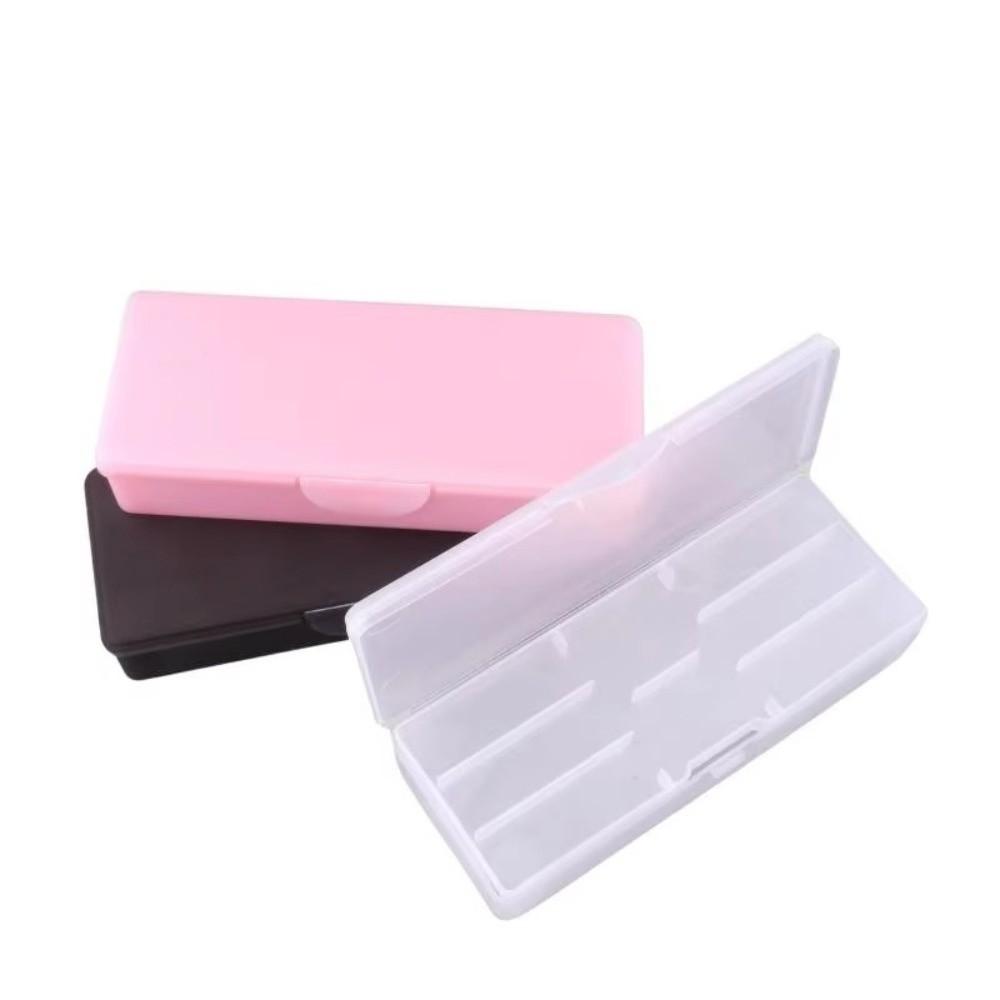 Frosted Nail Tool Organizer Case Double Layer Nail Art Tool Box For Home Manicure Salon Use
