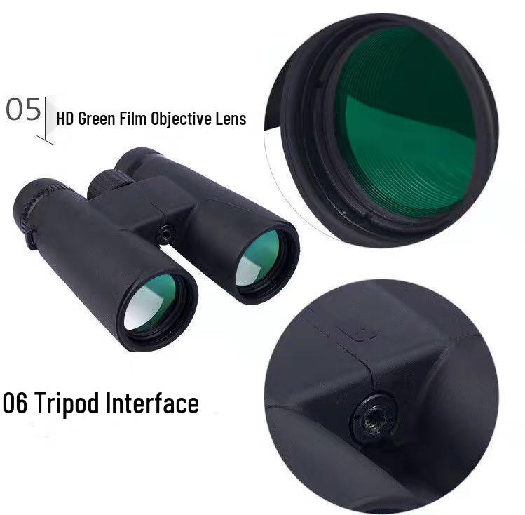 Kaisir 12x42 High-Magnification HD Night Vision Binoculars for Outdoor Travel & Events