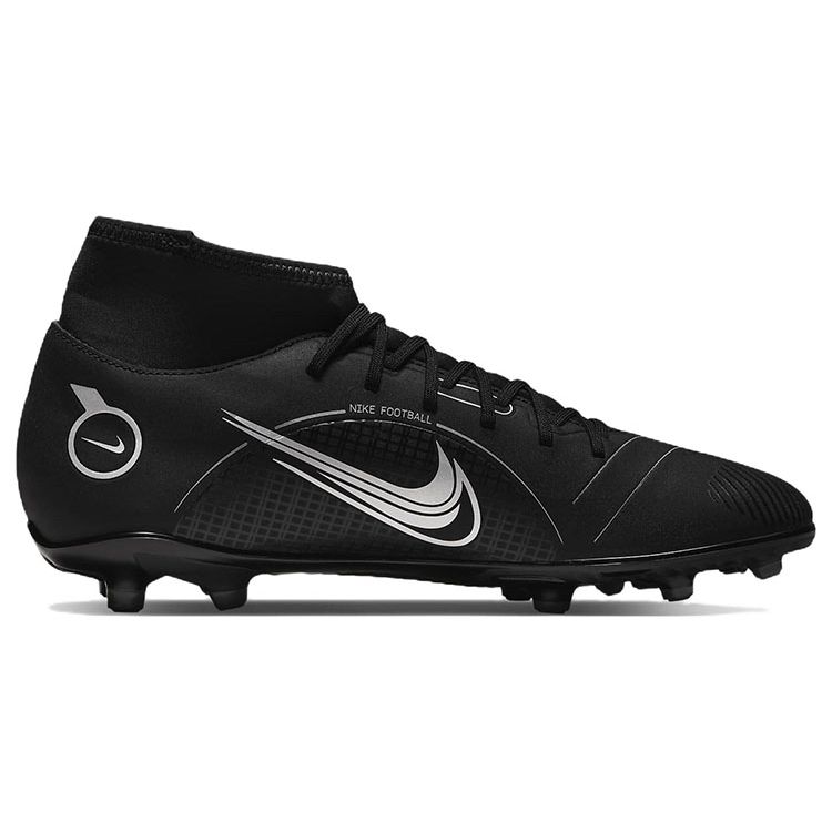 Nike Mercurial Superfly 8 Club MG Black Medium Ash мужские кроссовки Metallic-Silver DJ2904-007