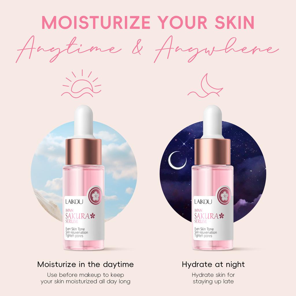 Увлажняющая сыворотка для лица с экстрактом японской сакуры 17мл