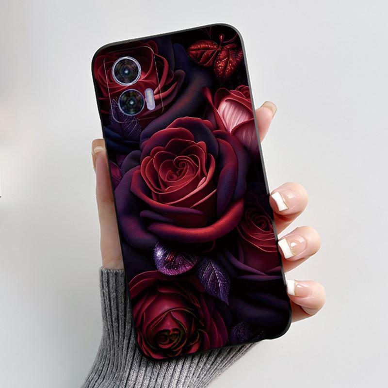 For Motorola Edge 30 Neo Case Fashion Luxury Cute Cool Black TPU Soft Cover For Moto Edge 30 Lite Fundas Edge30 Fusion Bumper