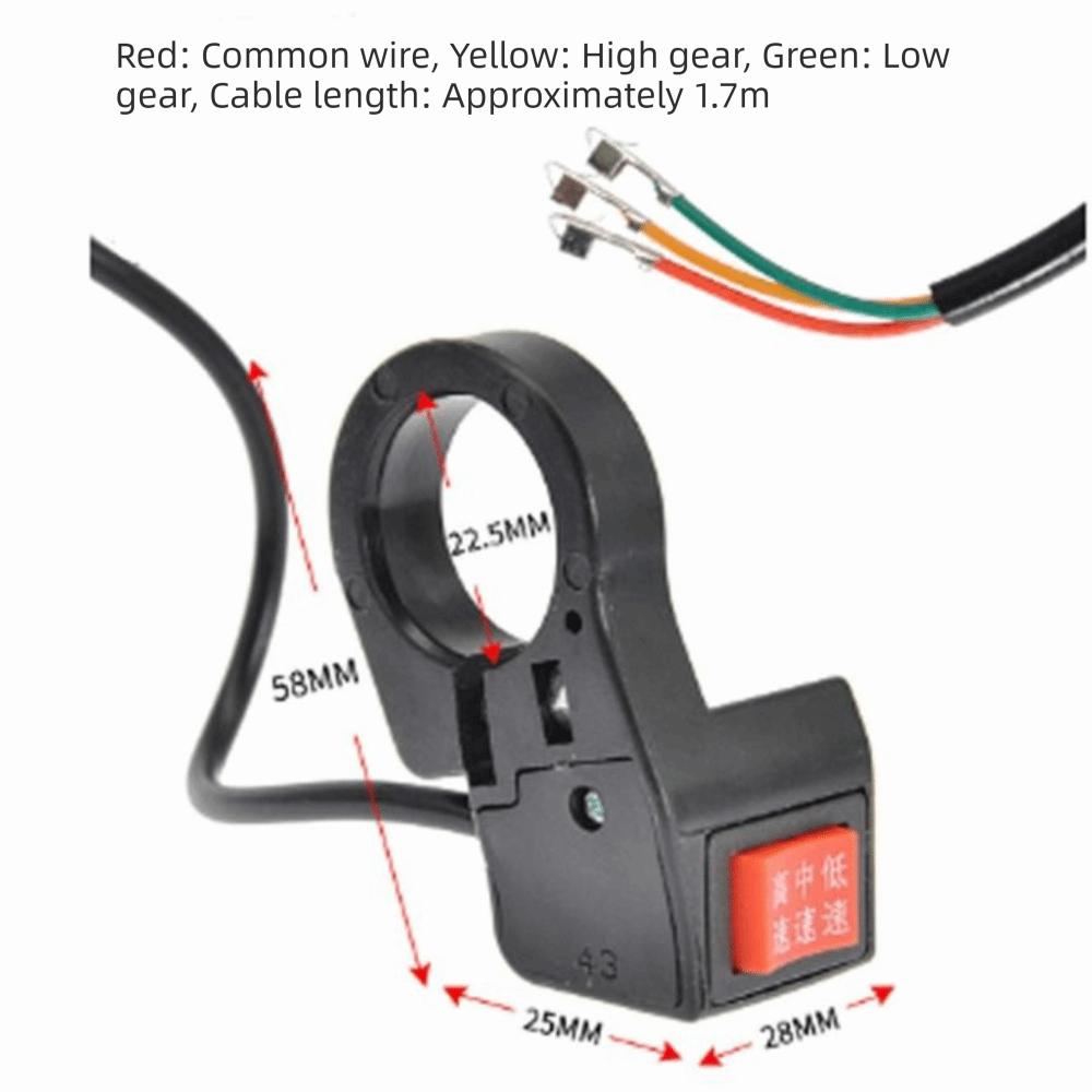 Three Speed Electric Scooter Switch DK104 Handlebar Mounted Switch Electric Bike