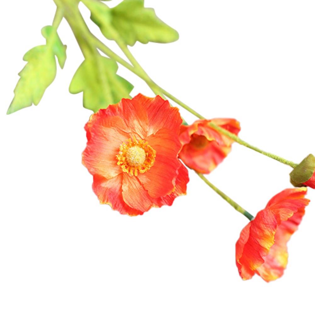 1 шт. Красивые искусственные цветы из шелка для сада, свадьбы, имитации цветов, букеты, искусственные цветы, мак, самосейка, домашний декор