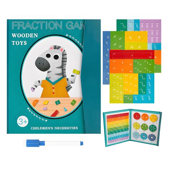 1/2 Sets Magnetic Fraction Tiles Circles Percentage Decimal Fraction Learning Math Manipulatives Elementary Teaching Aid Educational Fraction Puzzle