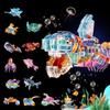 Small Particles Domestic Building Block Transparent Marine Life Toy Compatible Lego Puzzle Assembly Children'S Gift