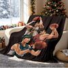 SLAM DUNK Pattern Blanket for Home Decoration, Bed, Sofa, Car Travel, Camping, Suitable for All Seasons, Birthday Christmas Gift