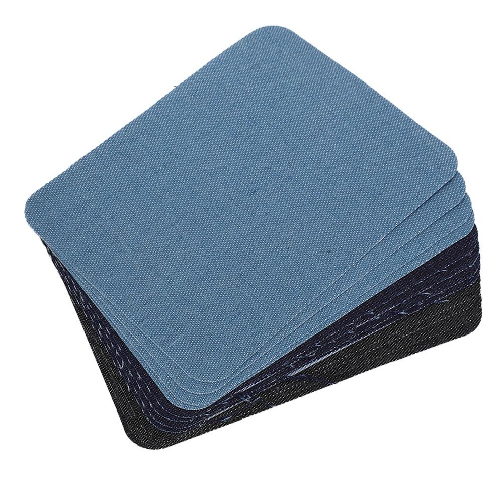 12pcs Square Shape Iron-on Patches Premium Quality Fabric Repair Patches For Clothing
