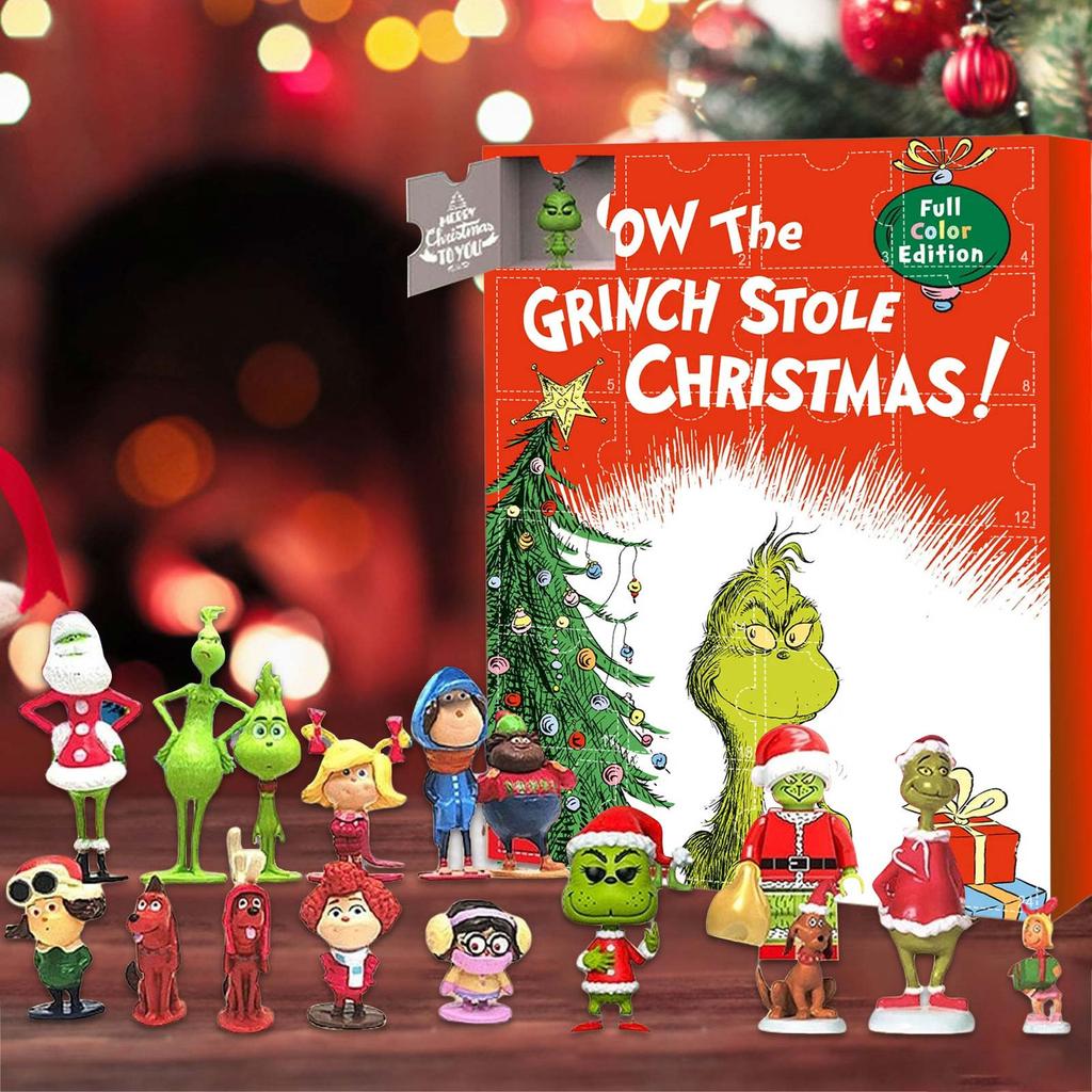 Адвент-календарь содержит 24 подарка, рождественские милые фигурки кукольный адвент-календарь, календарь обратного отсчета с игрушками-сюрпризами, рождественский коллекционный