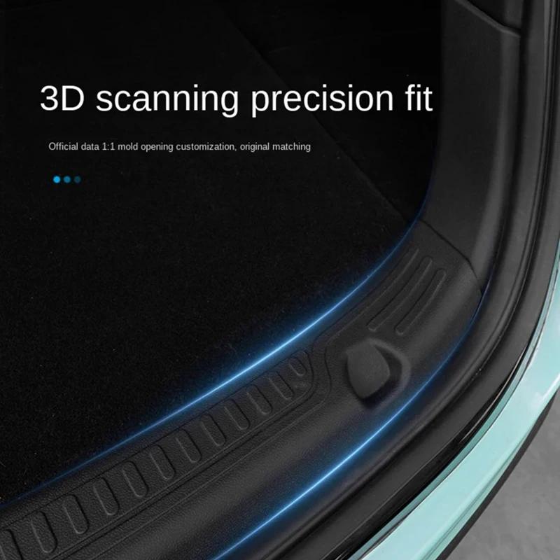 TPE Trunk Sill Plate Cover Protector for Tesla Model Y Threshold Bumper Guards Anti-dirty Pad Prevent Scratching Accessories