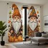 2 предмета с длинной шляпой HD Harvest Festival Декоративная занавеска с изображением тыквы и кленового листа Желтая завязка с цифровой печатью Главная