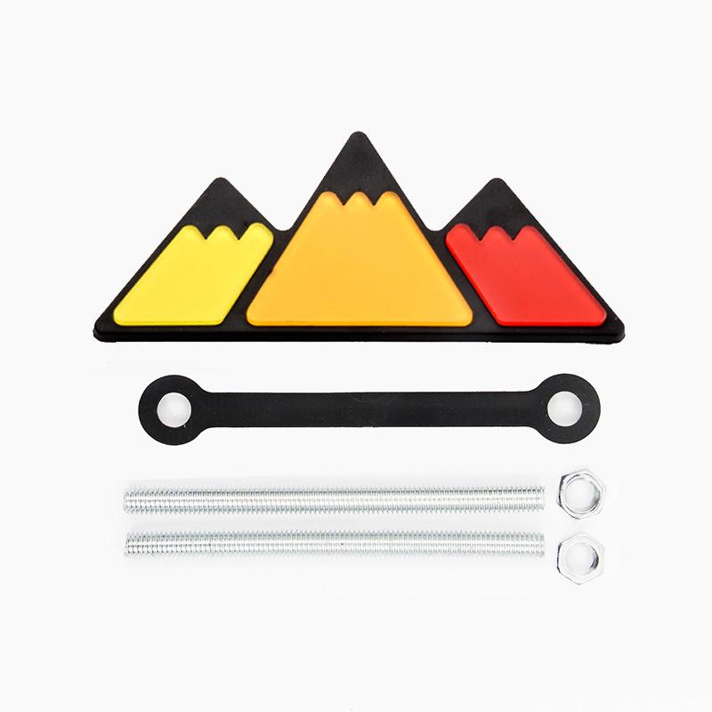 Tricolor Mesh Grille Emblem Sticker for Toyota 4Runner, Tacoma, Tundra