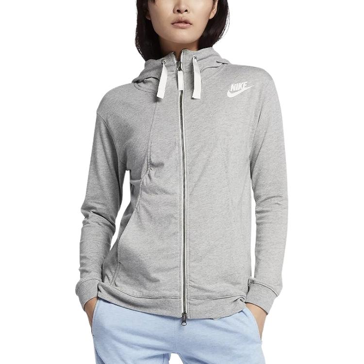 Nike Женская модная спортивная куртка из трикотажа с капюшоном 854962-063