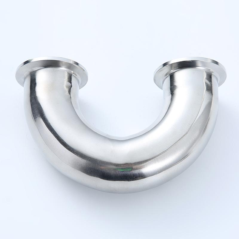 51 мм O/D 2" Tri Clamp 304 нержавеющая сталь санитарный наконечник 180 градусов обратный изгиб колено три клевера трубный фитинг для домашнего пивоварения