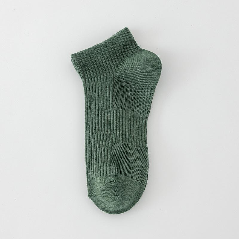 Мужские короткие носки, Весенне-летние короткие хлопковые носки, Модные мужские спортивные носки-лодочки с низким вырезом, Мужские дышащие, влагоотводящие, с низким верхом