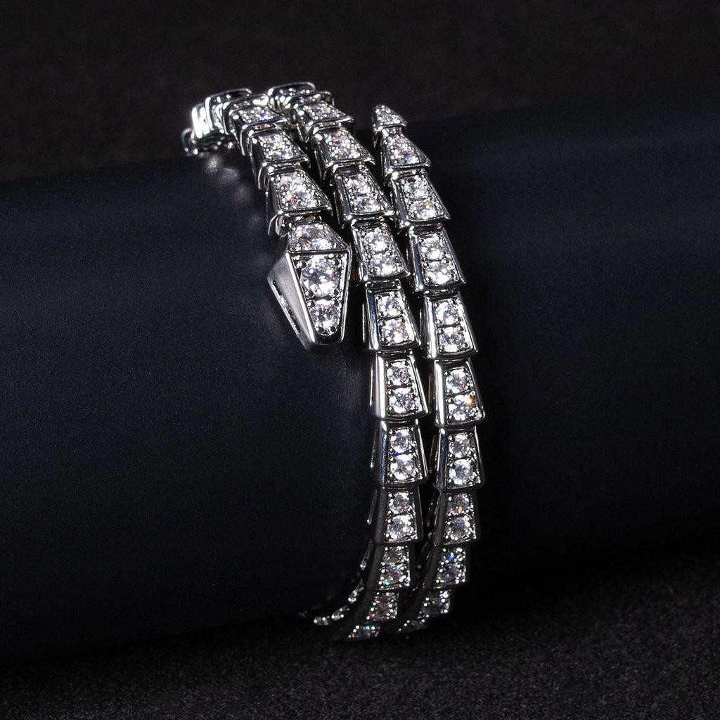 Electroplated Real Gold Spirit Snake Bracelet - Exaggerated Europe & America Style