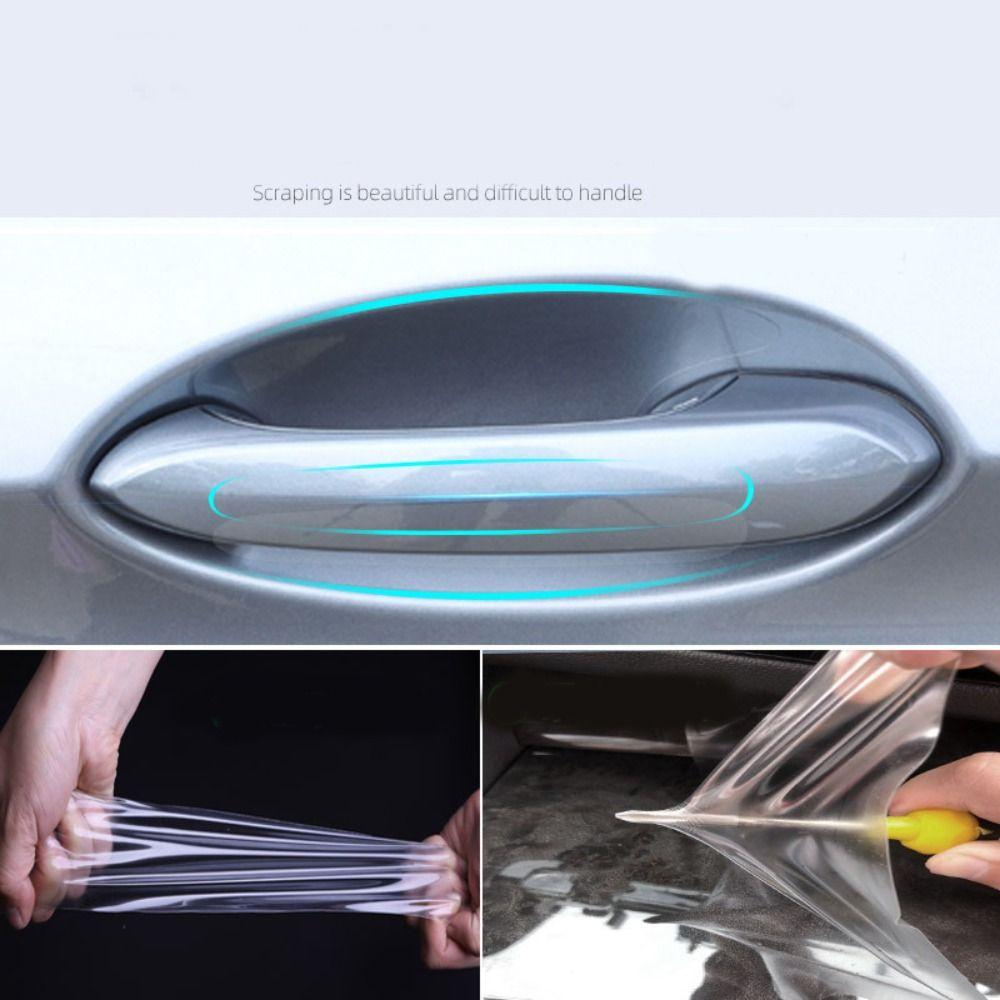 4pcs/10pcs Invisible Car Door Handle Protector Paint Protection Film Exterior Protection