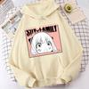 Аниме Spy X Family Anya And Yor Twilight Printed Hooded Men Women Casual Loose Hoodies Classic Sweatshirt Harajuku Streetwear